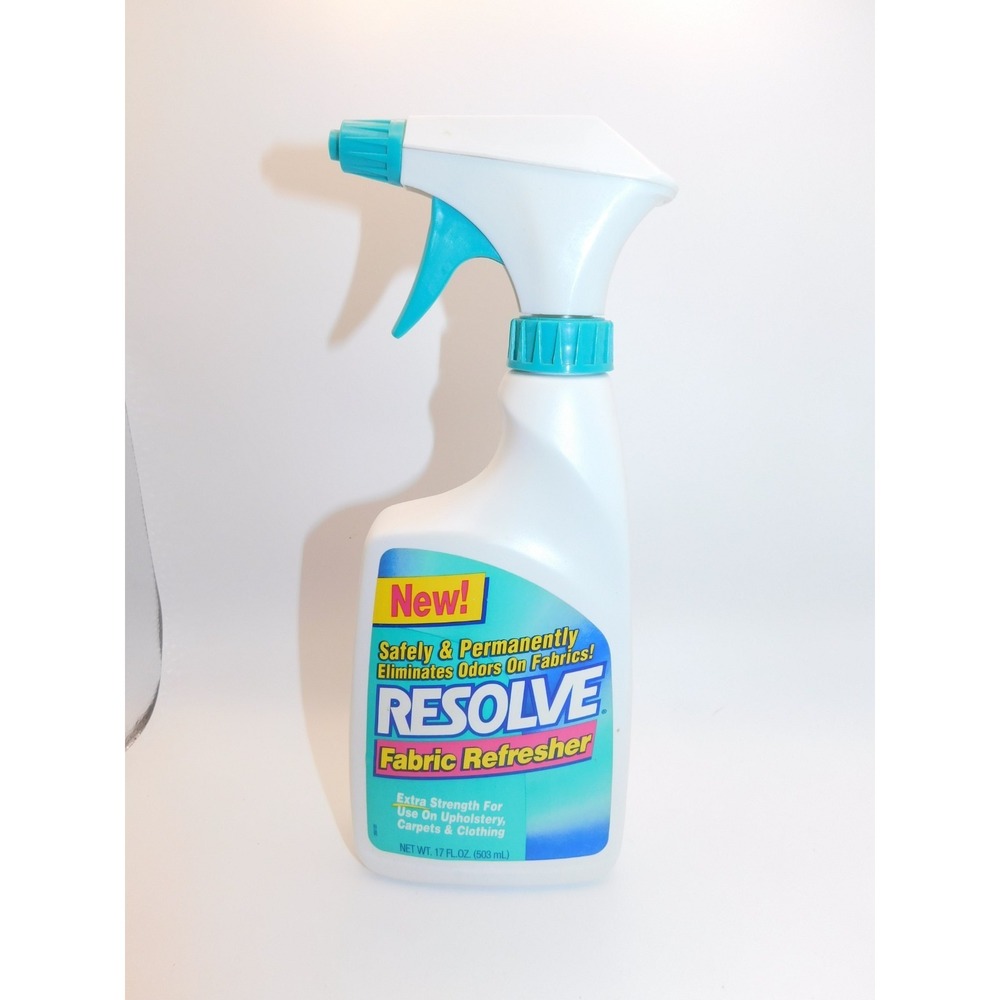 Vintage 90s Resolve Fabric Refresher Extra Strength Spray Bottle Nearly full